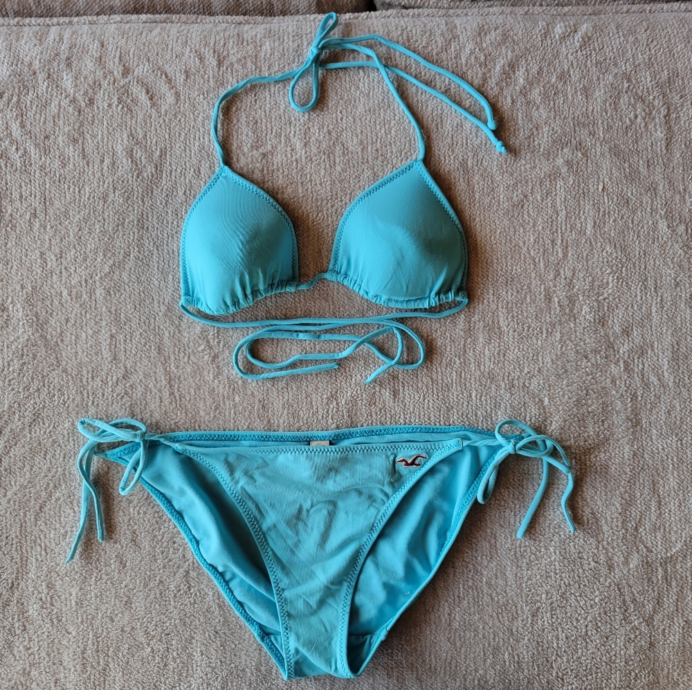 Hollister String Bikini Aqua